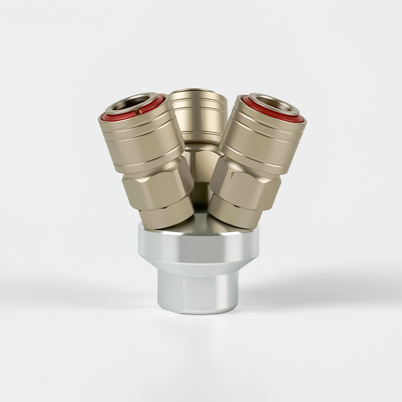 C-Type 3-Ways Manifold Self-Lock